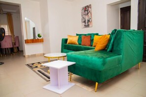 Family Apartment, Balcony, City View | Living area - El-Mak Luxury Homes (Enugu)