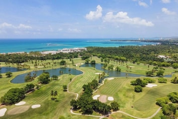 Stunning ocean and golf coarse views from our penthouse unit