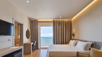 Sábanas italianas Frette, ropa de cama de alta calidad y minibar