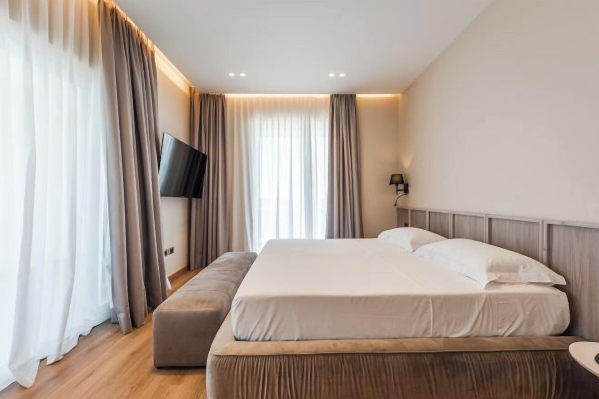 Sábanas italianas Frette, ropa de cama de alta calidad y minibar 