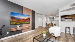 Living area - Snug 2BR NearASU Pool Grill, Pet Friendly, Parking (Tempe)