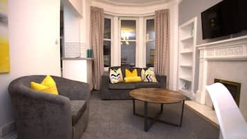 Een televisie en een kantoor