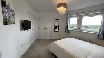 2 bedrooms, iron/ironing board, travel crib, WiFi