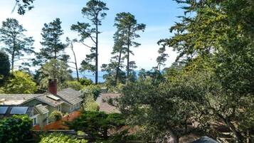 Casa de campo familiar, vista parcial al océano | Terraza o patio