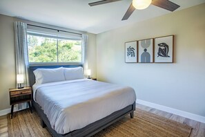 4 bedrooms, iron/ironing board, travel crib, WiFi