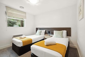 2 bedrooms, iron/ironing board, travel cot, WiFi