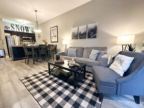 Smart-tv, een open haard en videospelletjes