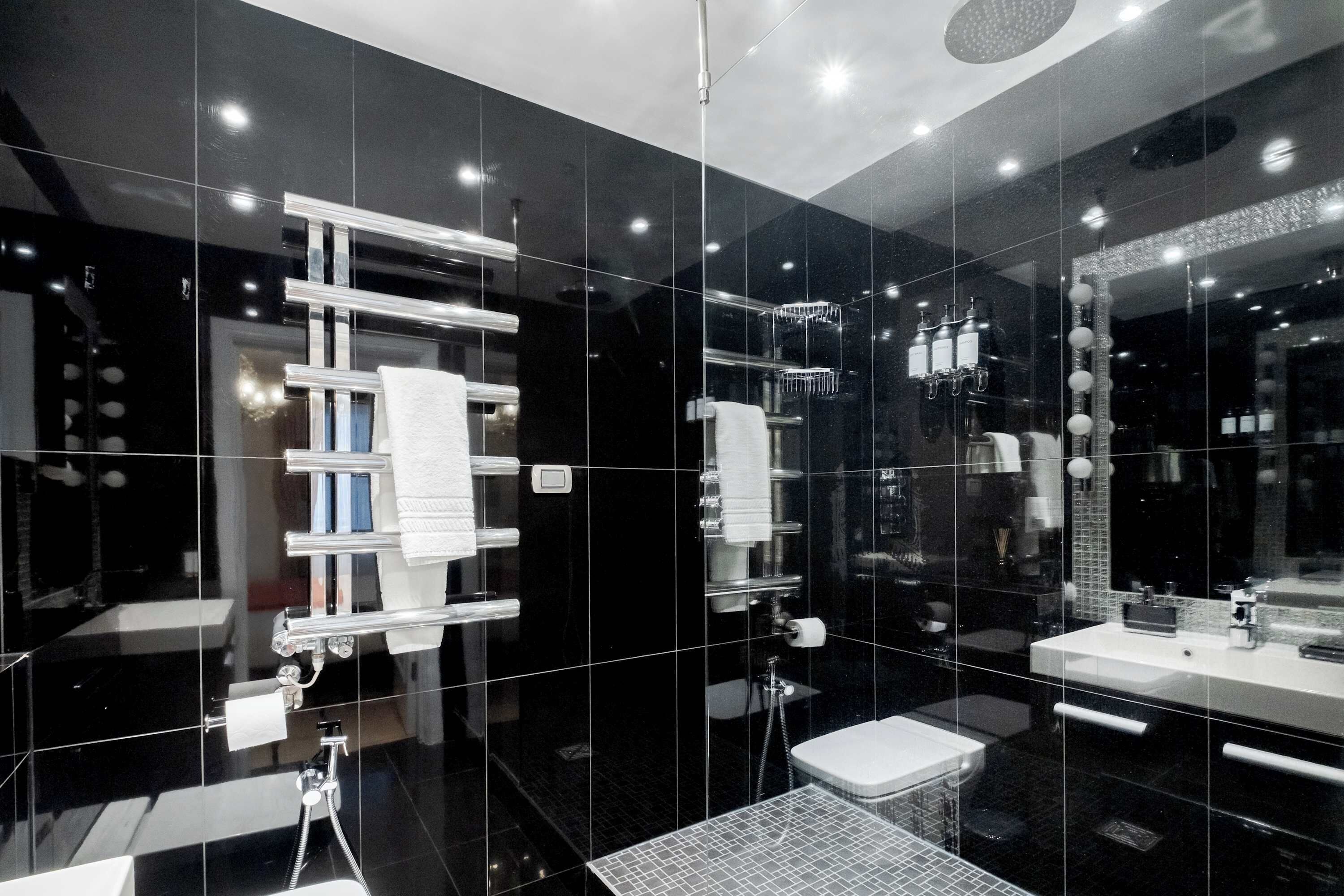 シャワー、環境にやさしいバスアメニティ、ヘアドライヤー、ビデ