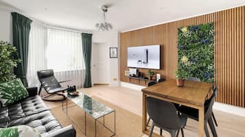 Smart TV, video games, DVD player, books