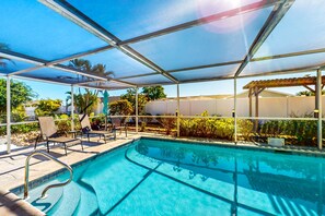 Una piscina riscaldata