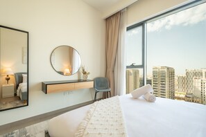 1 slaapkamer, een kluis op de kamer, een strijkplank/strijkijzer