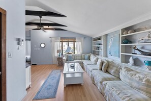 Smart TV, fireplace, printers