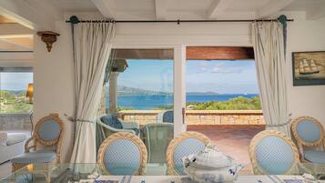 Classic Villa, Partial Sea View | Living area | 30-inch TV with satellite channels