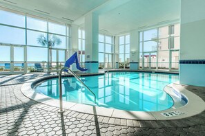 Indoor pool, a heated pool