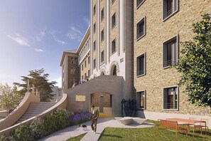 Voorkant van accommodatie