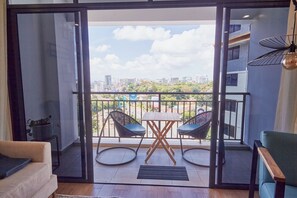 Superior-lejlighed - 2 soveværelser - balkon - byudsigt | Balkon