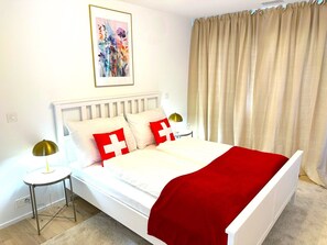 2 chambres, bureau, lit parapluie, Wi-Fi gratuit