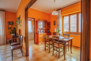 Apartment, Balcony | Living area | 32-inch TV with cable channels - Villa Corsica (Samatzai)