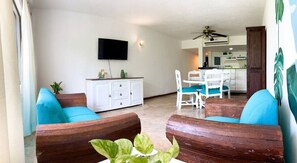 Living area - Duplex La Isla, Marina Front (Puerto Aventuras)