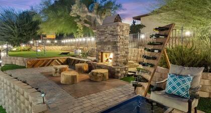 Rockaway Private 3-bedroom house with AC, pool & jacuzzi, WiFi in Yucca Valley