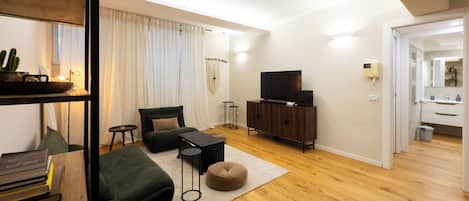 Smart-tv och en stereo