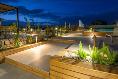 Comfortable room with sofa bed and suitable for 4 people