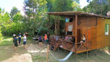 Bungalow, balkon, pemandangan kebun | Area keluarga