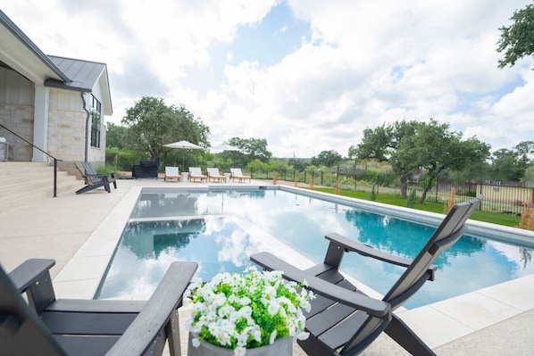 A heated pool