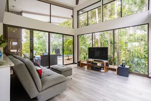 Smart TV, DVD player, stereo