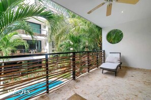 Condo, Multiple Beds, Pool Access, Garden View (Encanto E212) | View from room - 2 Br. Luminous and Spacious Pool View Apt (Tulum)