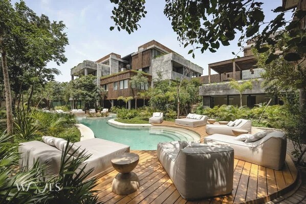 Indoor pool, outdoor pool - 2BR w/ Private Pool Near the Beach Spacious Stay (Tulum)