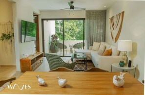 Condo, Multiple Beds, Pool Access, Garden View (Paramar Viva 204) | Living area