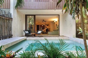 Indoor pool, outdoor pool - 2 Br. PH W/private Pool in Luxury Gated Community (Tulum)
