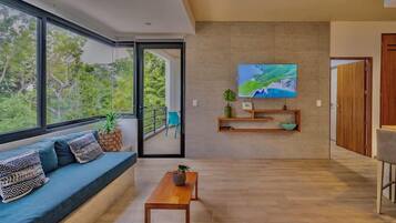 Villa, Mehrere Betten, Poolzugang, Gartenblick (Navio Tulum 3) | Wohnbereich