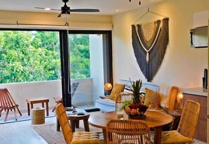 Condo, 1 King Bed with Sofa bed, Pool Access, Pool View (Paramar Viva 305) | Interior - Condo With Amazing Jungle View Top Amenities (Tulum)