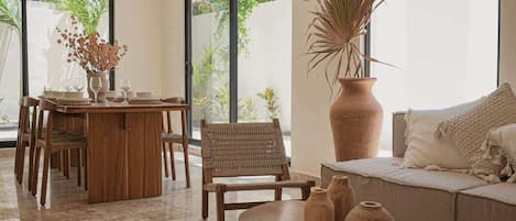 Appartement, Meerdere bedden, toegang tot zwembad, uitzicht op zwembad (Ka'an 06 ) | Woonruimte | Een mp3-dock