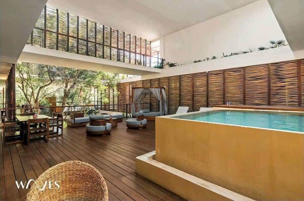 Indoor pool, outdoor pool - 2 Br. With Stunning Private Pool in Aldea Zama (Tulum)
