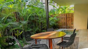 Apartment, Multiple Beds, Pool Access, Pool View (Tuluna 34) | Outdoor dining