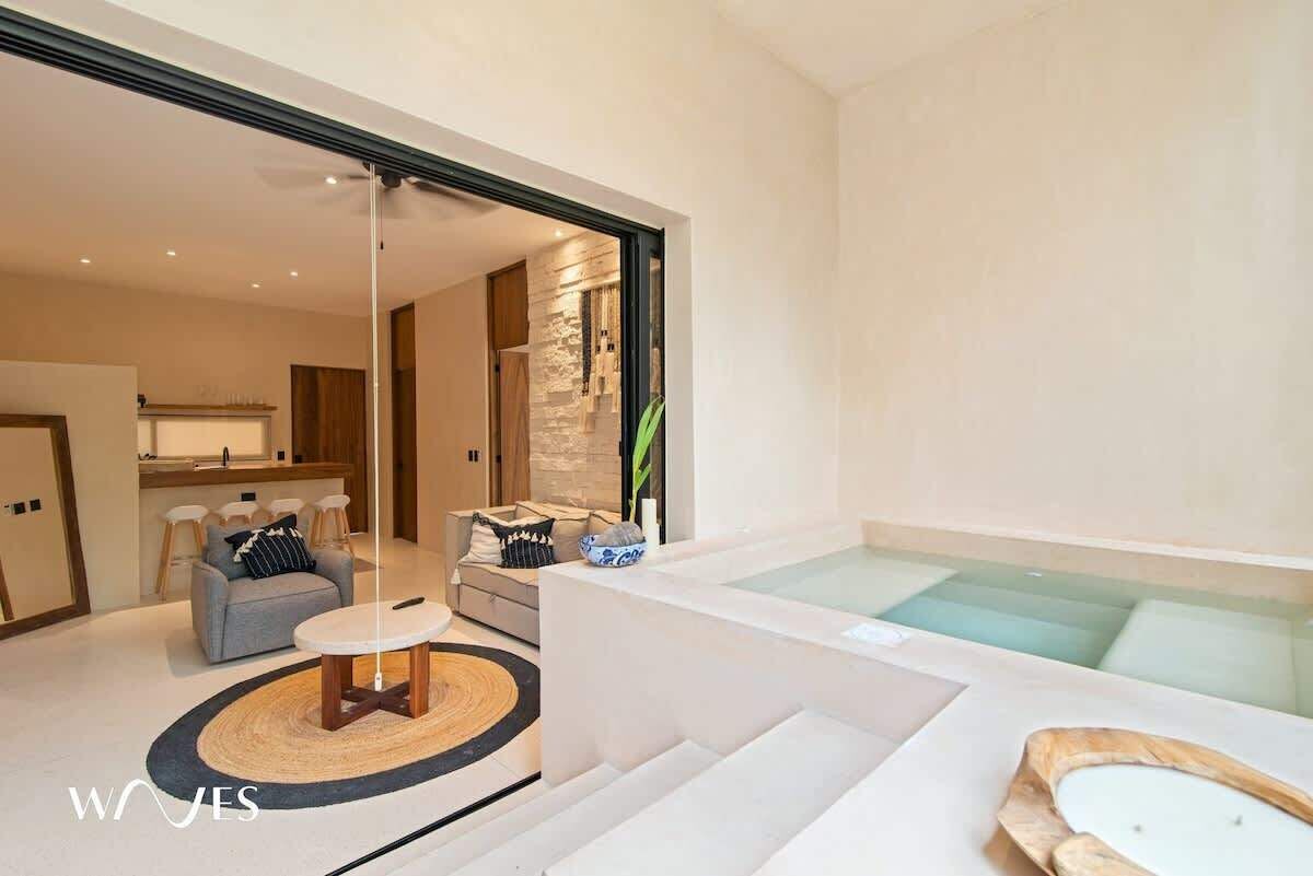 Appartement, meerdere bedden, toegang tot zwembad, uitzicht op zwembad (Calakmul 202) | Spa