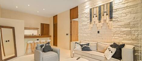 Condo, Multiple Beds, Pool Access, Pool View (Calakmul 202) | Living area