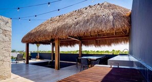 Outdoor dining - Studio Private Pool Natural Lighted Boho Chic (Tulum)