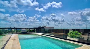 Outdoor pool - 2 Br. Prime Location Amazing Rooftop Pool (Tulum)