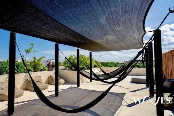 Condo, 2 Queen Beds, Pool Access, City View (Tuluna 09) | Terrace/patio - 2 Br. Prime Location Amazing Rooftop Pool (Tulum)
