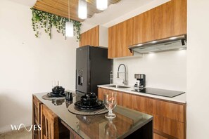 콘도, 더블침대 1개 및 소파베드, 수영장 이용, 수영장 전망 (Lik Zama II 203) | 전용 주방 | 커피/티 메이커