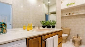 SĂšche-cheveux, serviettes fournies, savon, papier toilette