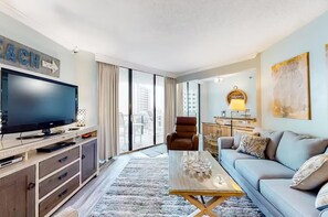 Condo, Multiple Beds (Surfside Resort #404) | Living area - Surfside Resort #404 (Miramar Beach)