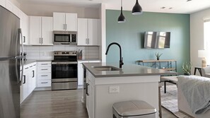 Fridge, microwave, oven, stovetop - Landing | Incredible 1BD, Yoga Studio, Gym (Buford)