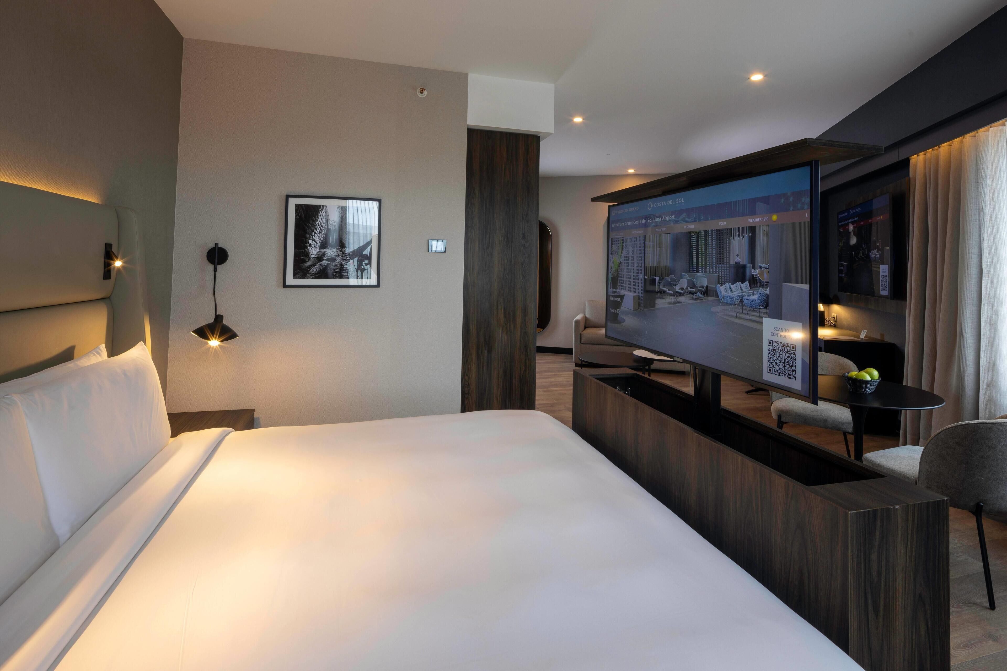Premium bedding, down duvets, memory-foam beds, minibar
