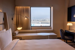 Suíte premium, 1 cama King, para não fumantes | Roupas de cama premium, edredons de pluma