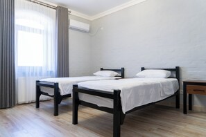 In-room safe, desk, laptop workspace, blackout curtains
